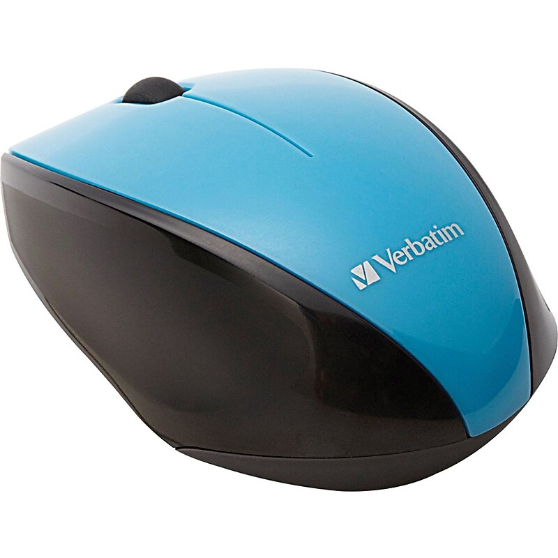 Verbatim Multi-Trac Blue LED Wireless Optical Mouse, Blue (97993) image 1