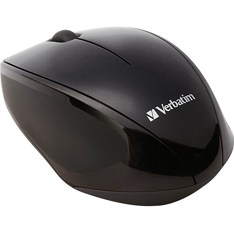 Verbatim Multi-Trac Blue LED Wireless Optical Mouse, Black (97992) image 1