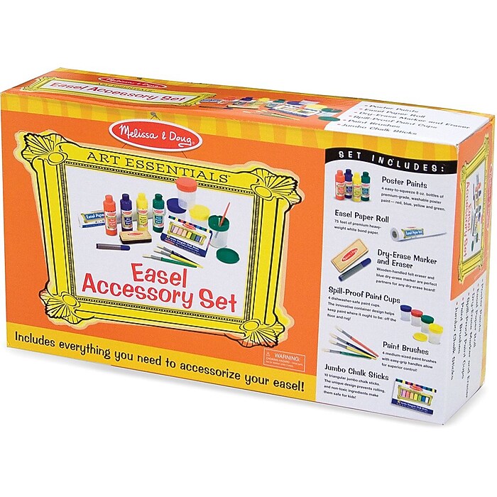Melissa Doug Easel Accessory Set, Assorted Colors, 6/Pack (4145 - Main Image