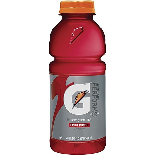 Gatorade® Fruit Punch, 20 oz. Bottles, 24/Case Staples