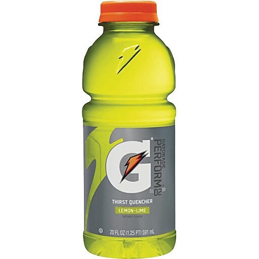 Gatorade® Lemon Lime, 20 oz. Bottles, 24/Case Staples