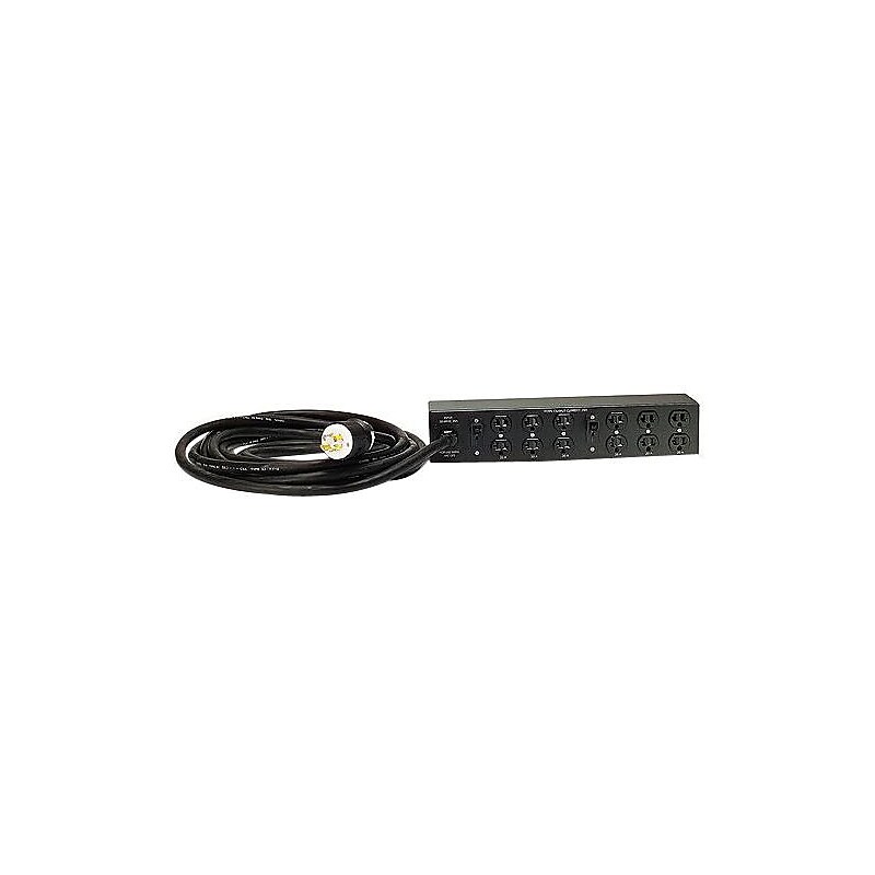 APC 200/208/230 VAC Rack Power Distribution Unit, 12-Outlet, 2U Rack Mount, Black (AP7582) image 1