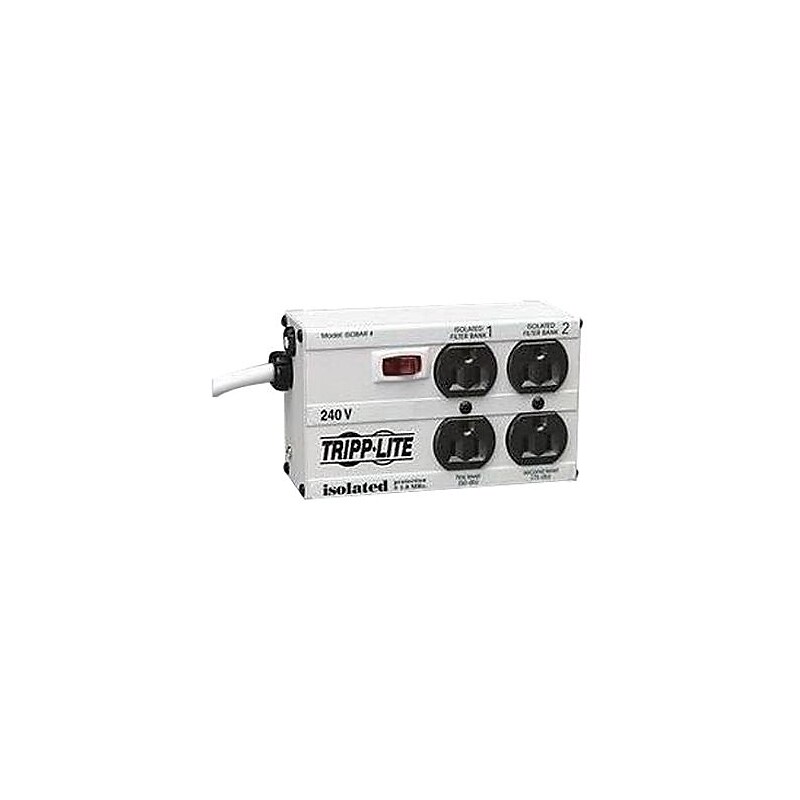 Tripp Lite 4 Outlet Surge Suppressor, 6' Cord, 2200 Joules (ISOBAR4/220) image 1