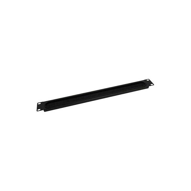 Tripp Lite SR1UBRUSH Cable Pass-Through Panel With Brush Strip image 1