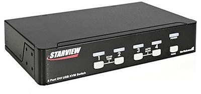 StarTech SV431DVIUA USB/DVI KVM Switch With Audio, 4 Ports Simolary simolary.com