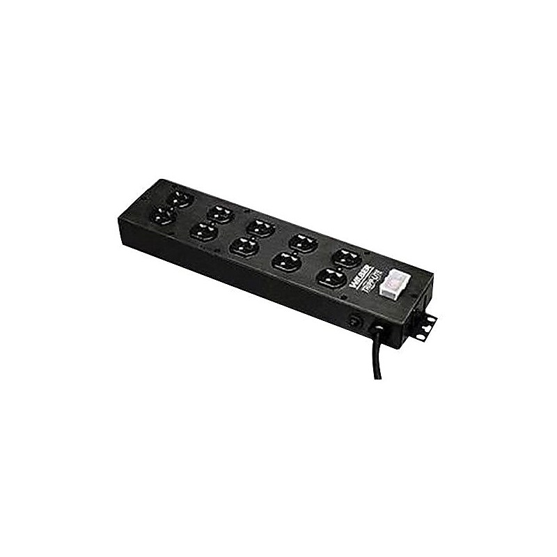 Tripp Lite 10 Outlet Power Strip, Black (UL800CB-15) image 1