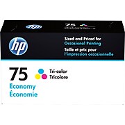 HP 75 Tri-Color Economy Ink Cartridge (B3B21AN)
