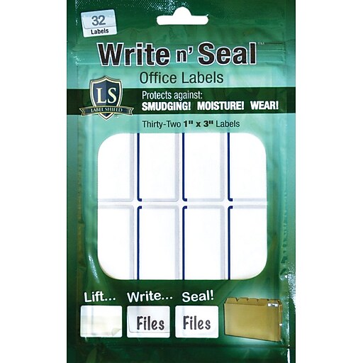 Label Shield Write n' Seal™ SelfLaminating Office Supply Labels, 1
