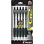 Pilot G2 Retractable Gel Pens, Extra Fine Point, 0.5mm, Black Ink, 5/Pack (31173)~#|#~s0706562_sc7