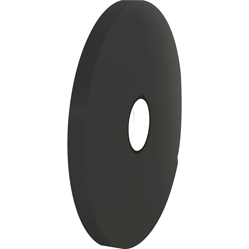 Tape Logic™ 1/2" x 36 yds. Double Coated Foam Tape, Black, 2/Pack image 1