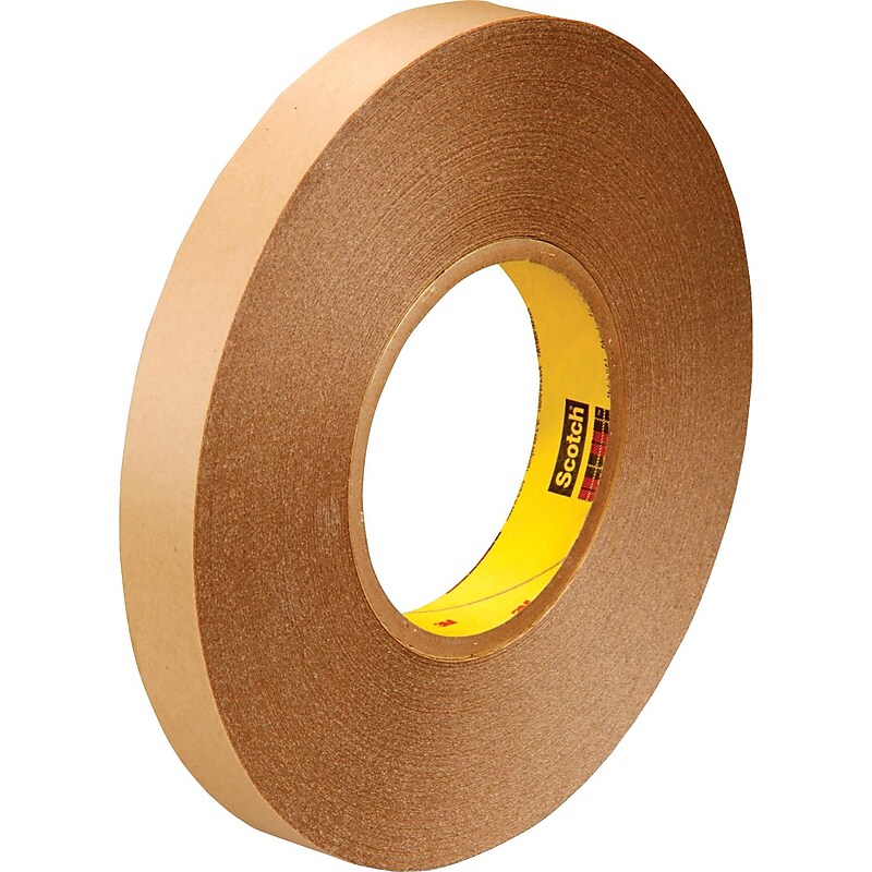 3M™ 1/2" x 72 yds. Double Coated Film Tape 9425, Clear, 2/Pack image 1