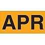 Tape Logic 3" x 2" Rectangle "APR" Months of the Year Label, Fluorescent Orange, 500/Roll~#|#~s0708055_sc7