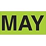 Tape Logic 3" x 2" Rectangle "MAY" Months of the Year Label, Fluorescent Green, 500/Roll~#|#~s0708089_sc7