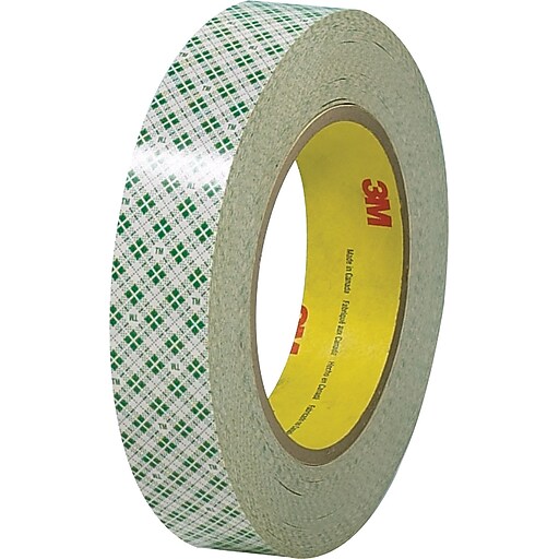 3M™ 3/4" x 36 yds. Double Sided Masking Tape 410M, Natural, 3 Rolls