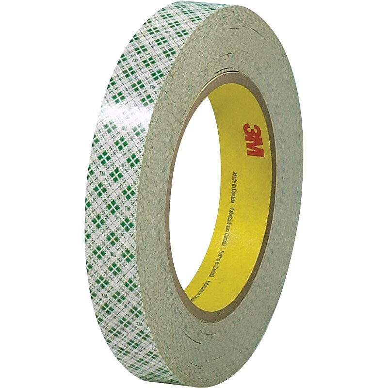 3M™ 1/2" x 36 Yards Double Sided Masking Tape 410M, Natural, 3 Rolls (T9534103PK) image 1