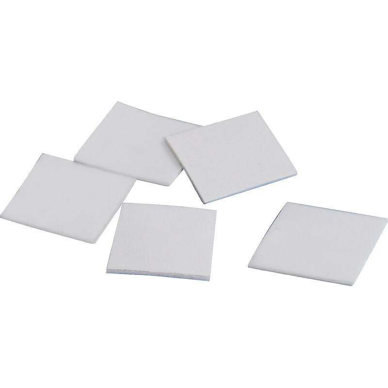 Tape Logic Removable Double Coated Foam Squares, 1" x 1", 3" Core, White, 324/Carton (T95213) image 1