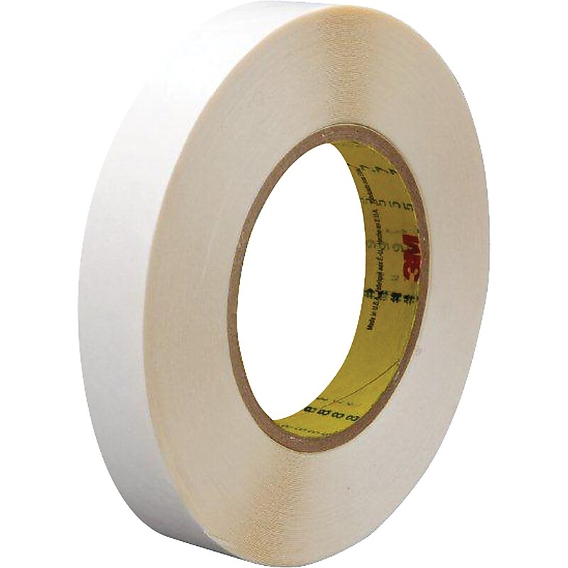 3M™ 1/2" x 36 yds. Double Coated Film Tape 9579, White, 2/Pack image 1
