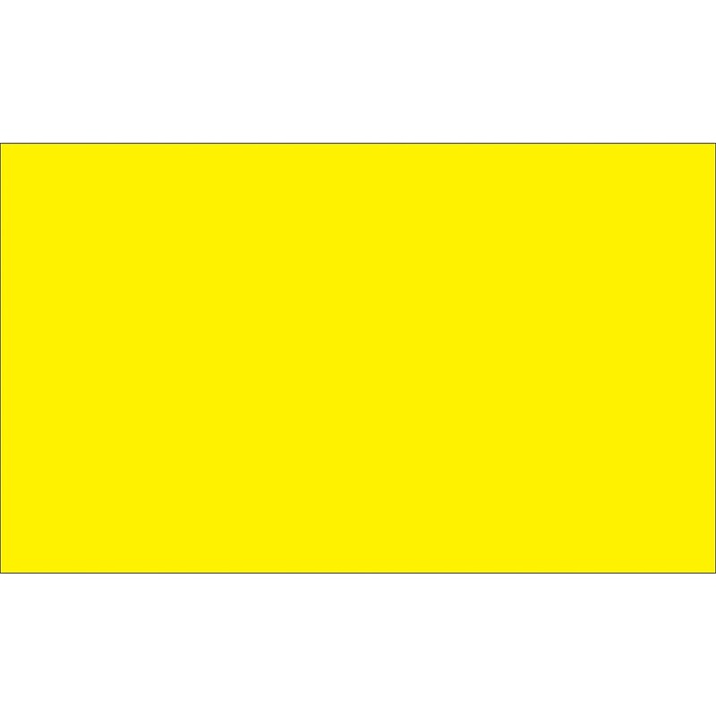 Tape Logic 10" x 3" Rectangle Inventory Label, Fluorescent Yellow, 250/Roll image 1