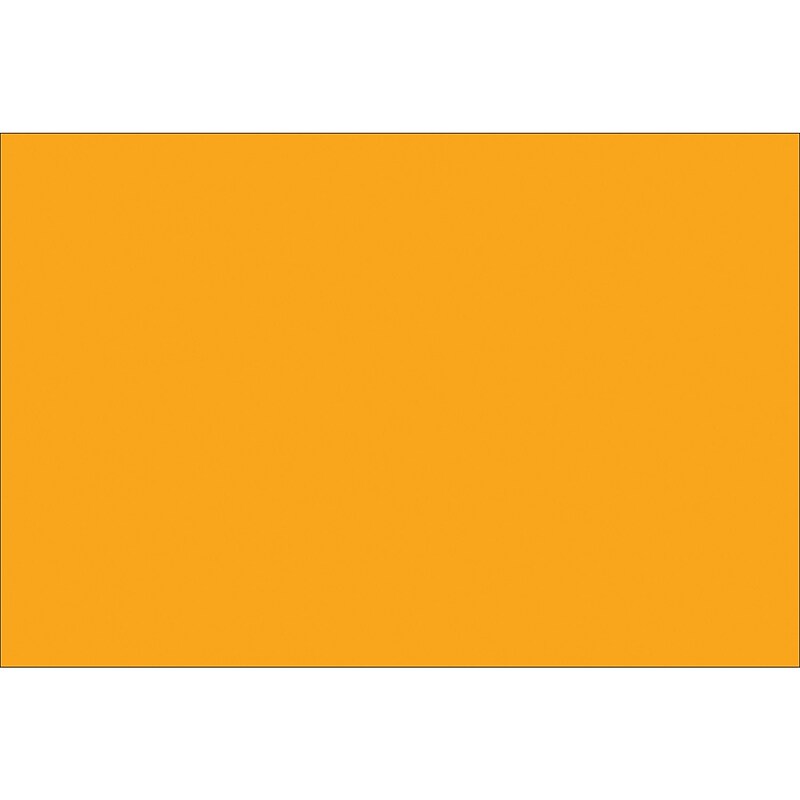 Tape Logic 5" x 7" Rectangle Inventory Label, Fluorescent Orange, 500/Roll image 1