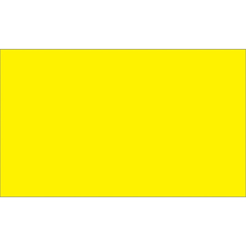 Tape Logic 6" x 4" Rectangle Inventory Label, Fluorescent Yellow, 500/Roll image 1