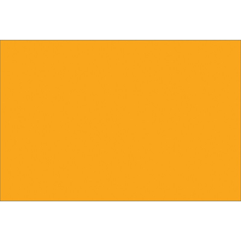 Tape Logic 6" x 3" Rectangle Inventory Label, Fluorescent Orange, 250/Roll image 1