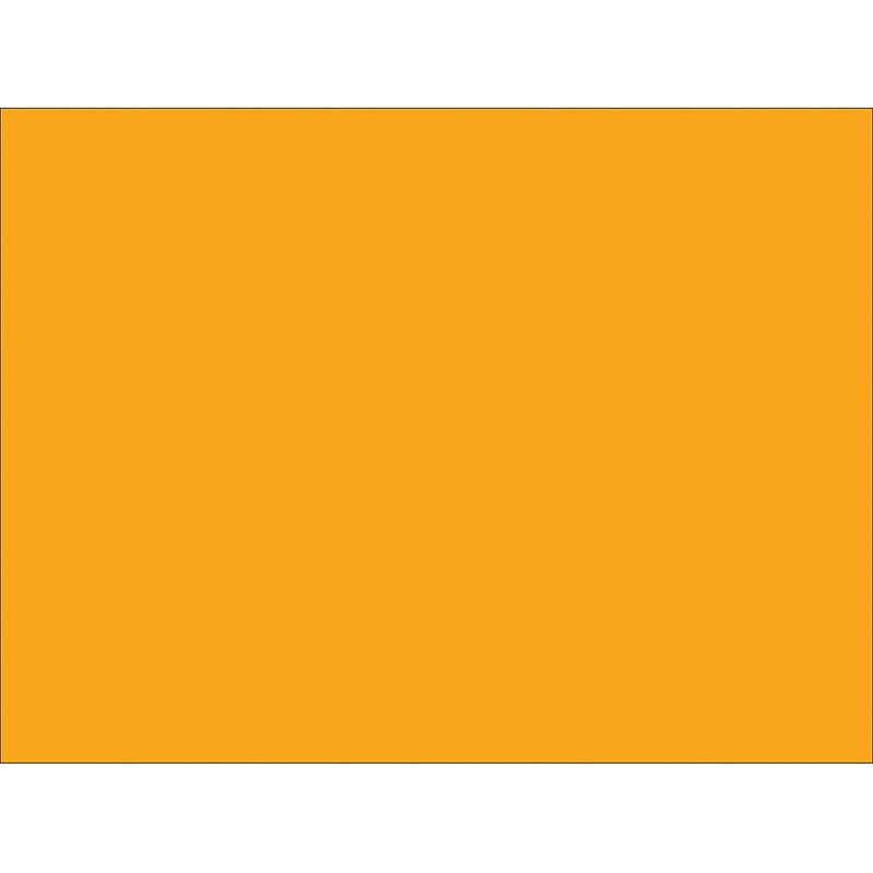 Tape Logic 4" x 3" Rectangle Inventory Label, Fluorescent Orange, 500/Roll image 1