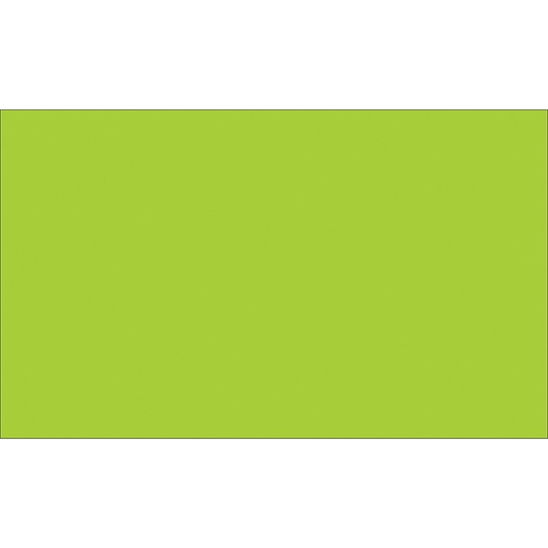Tape Logic 10" x 3" Rectangle Inventory Label, Fluorescent Green, 250/Roll image 1