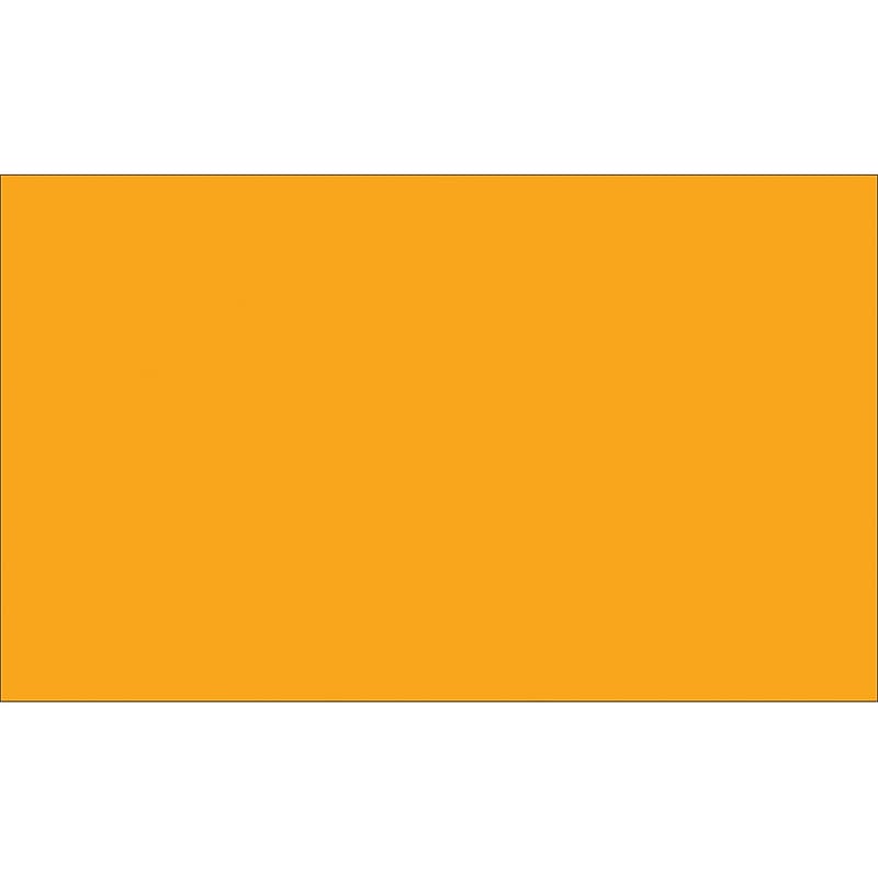 Tape Logic 2" x 4" Rectangle Inventory Label, Fluorescent Orange, 500/Roll image 1