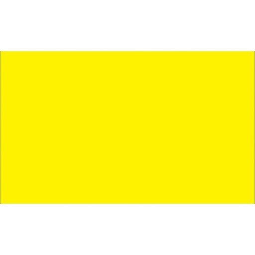 Tape Logic 3" x 2" Rectangle Inventory Label, Fluorescent Yellow, 500