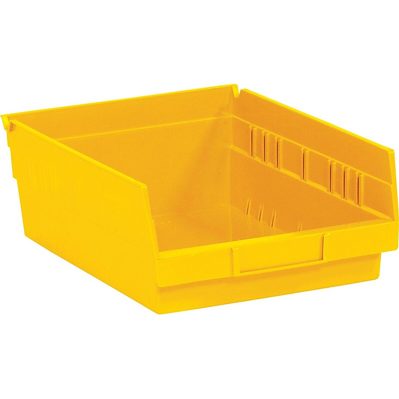 Quill Brand® Stack and Hang 34.29 Qt. Storage Bin, Blue, 4/Case (BINP1811B) image 1
