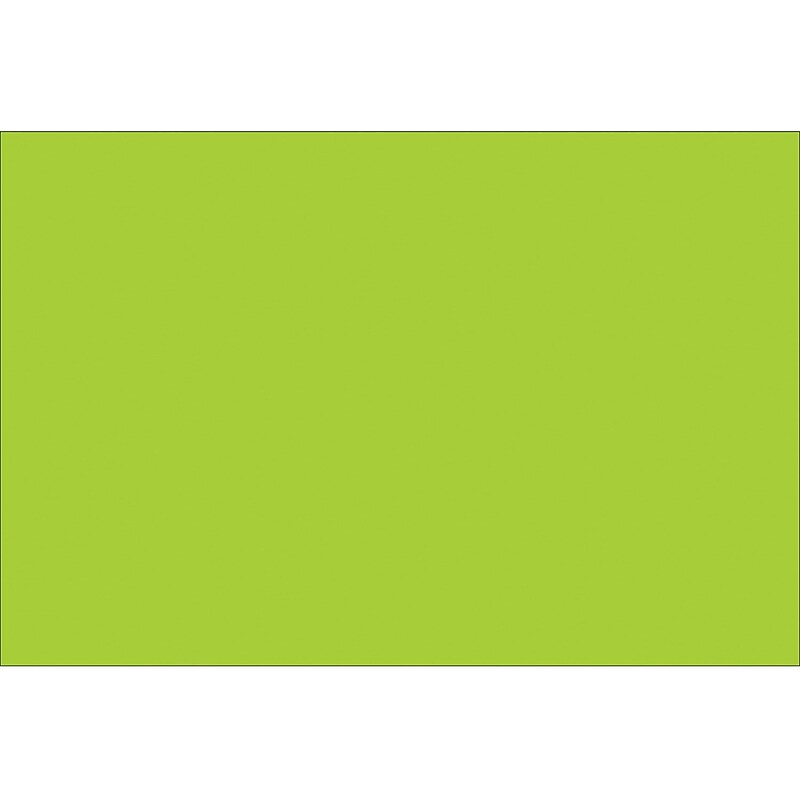 Tape Logic 5" x 7" Rectangle Inventory Label, Fluorescent Green, 500/Roll image 1