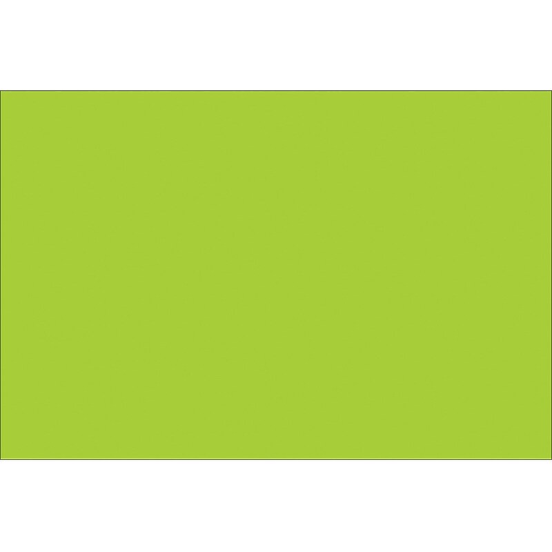 Tape Logic 4" x 3" Rectangle Inventory Label, Fluorescent Green, 500/Roll image 1