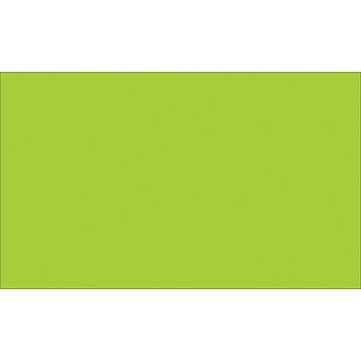 Tape Logic™ 2" x 4" Rectangle Inventory Label, Fluorescent Green, 500