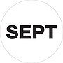 Tape Logic 2" Circle "SEPT" Months of the Year Label, White, 500/Roll~#|#~s0708449_sc7