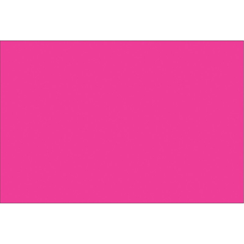 Tape Logic 6" x 3" Rectangle Inventory Label, Fluorescent Pink, 250/Roll image 1