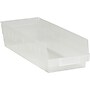 Partners Brand 17 7/8" x 6 5/8" x 4" Plastic Shelf Bin Quill Brand, Clear, 20/Case~#|#~s0708475_sc7