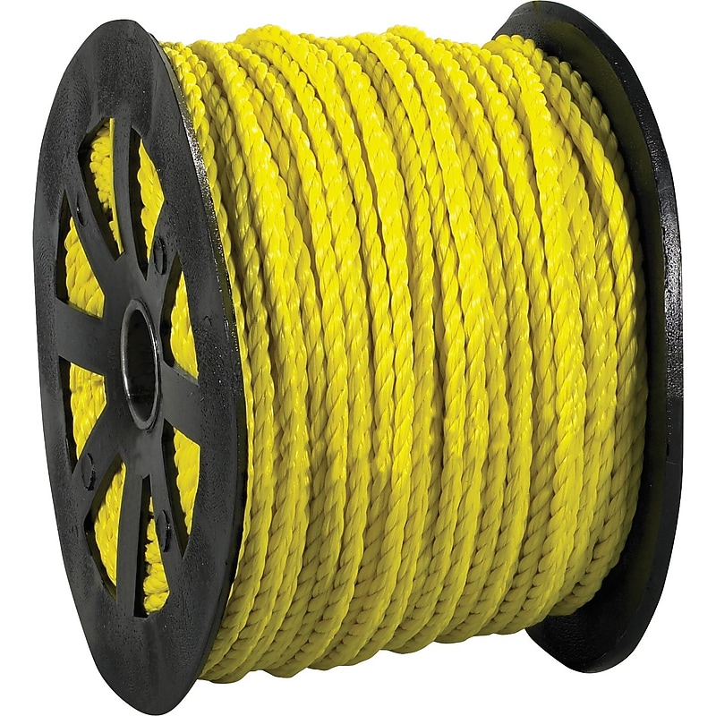 Partners Brand Polypropylene/PP Rope, .625" x 600 ft., Yellow (TWR109) image 1