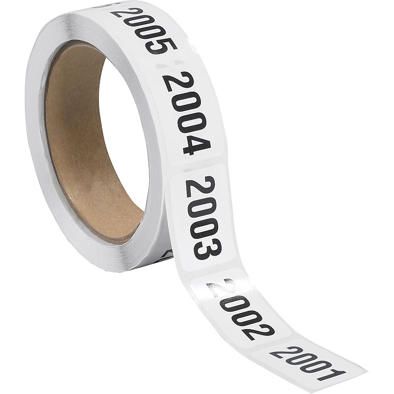 Tape Logic 1" x 1 1/2" Consecutive Numbered Labels, 2001-2500, 500/Roll image 1