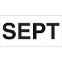 Tape Logic 3" x 2" Rectangle "SEPT" Months of the Year Label, White, 500/Roll~#|#~s0708621_sc7