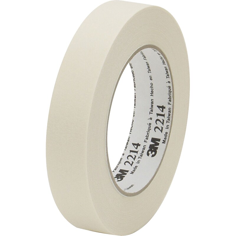 3M™ 1 1/2" x 60 Yards x 5.2 mil Masking Tape 2214, 12 Rolls (T936221412PK) image 1