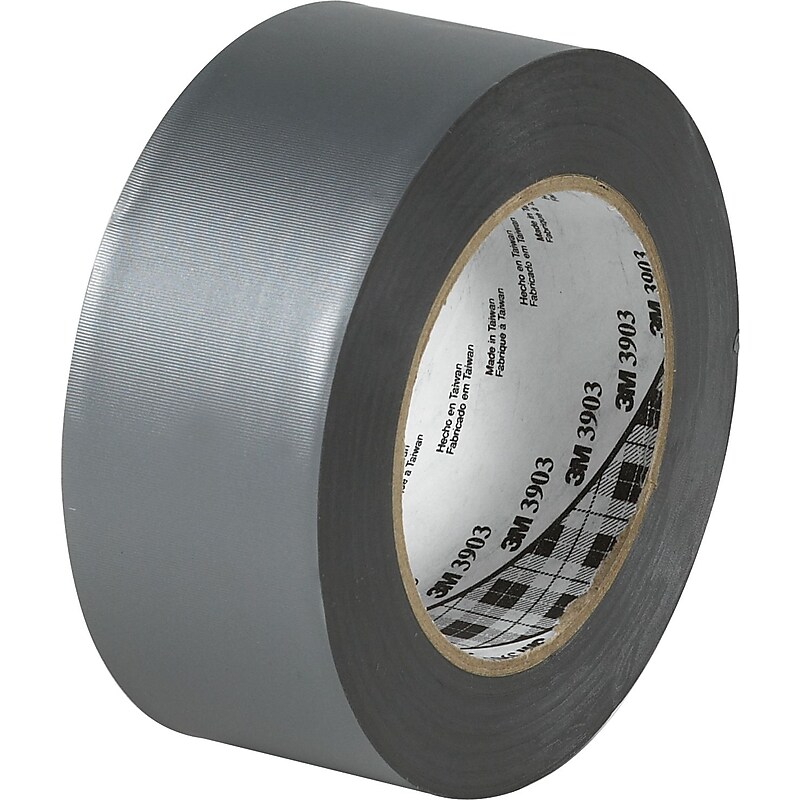 3M™ 3" x 50 yds. Duct Tape, Silver 3939, 3/Pack image 1