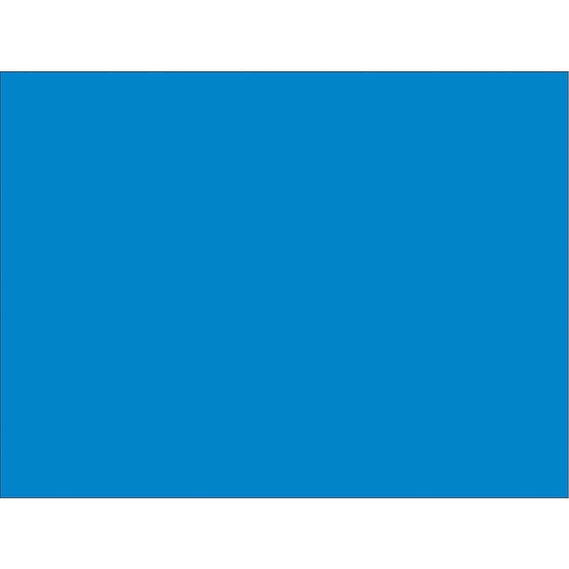 Tape Logic 6" x 4" Rectangle Inventory Label, Light Blue, 500/Roll image 1