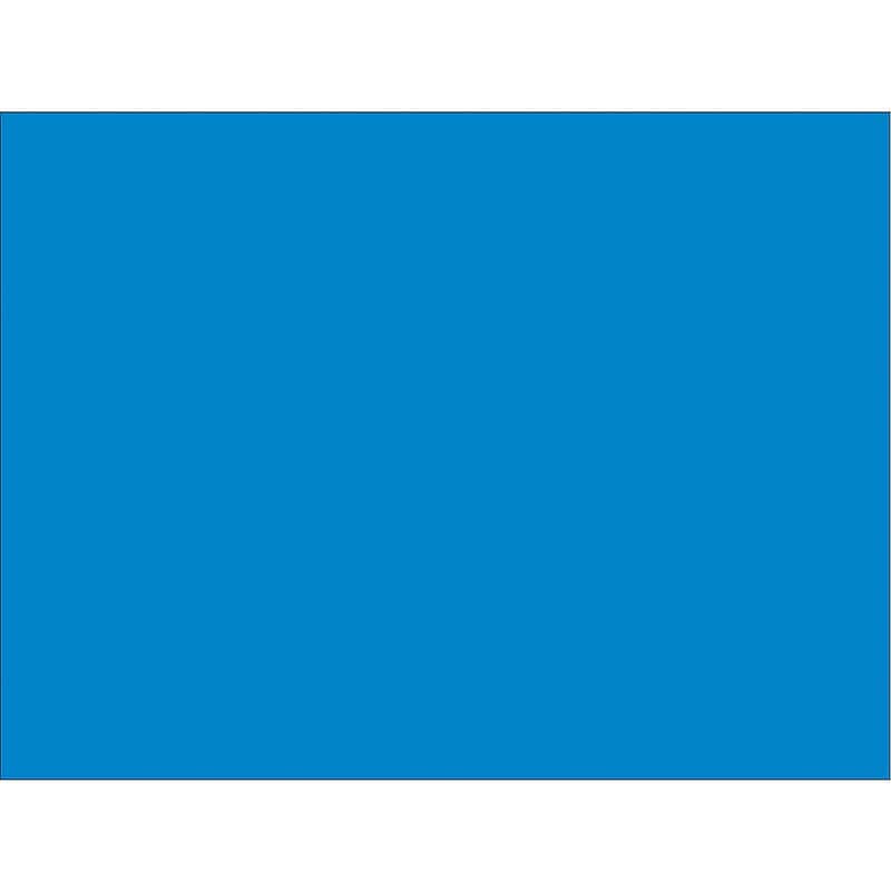 Tape Logic 4" x 3" Rectangle Inventory Label, Light Blue, 500/Roll image 1