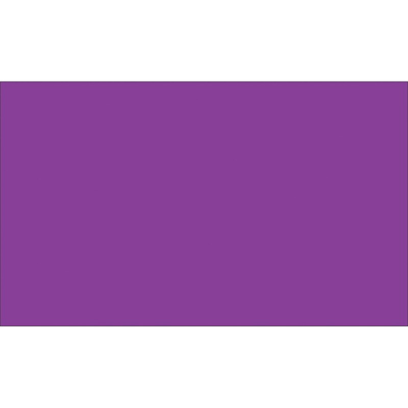 Tape Logic 3" x 5" Rectangle Inventory Label, Purple, 500/Roll image 1
