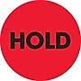 Tape Logic 2" Circle "Hold" Inventory Label, Hold, Fluorescent Red, 500/Roll~#|#~s0709058_sc7