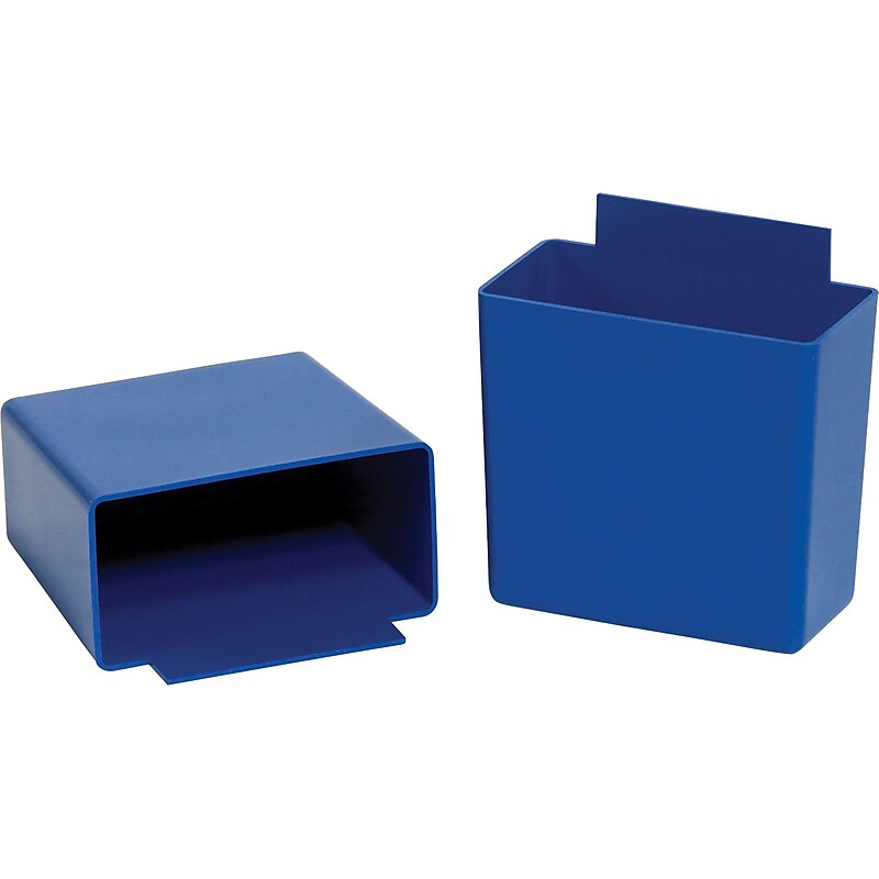 Partners Brand 5 1/8" x 2 3/4" x 3" Shelf Bin Cup, Blue, 48/Case image 1