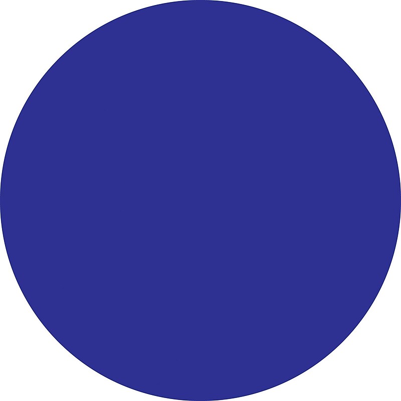 Tape Logic 1/2" Circle Inventory Label, Dark Blue, 500/Roll image 1