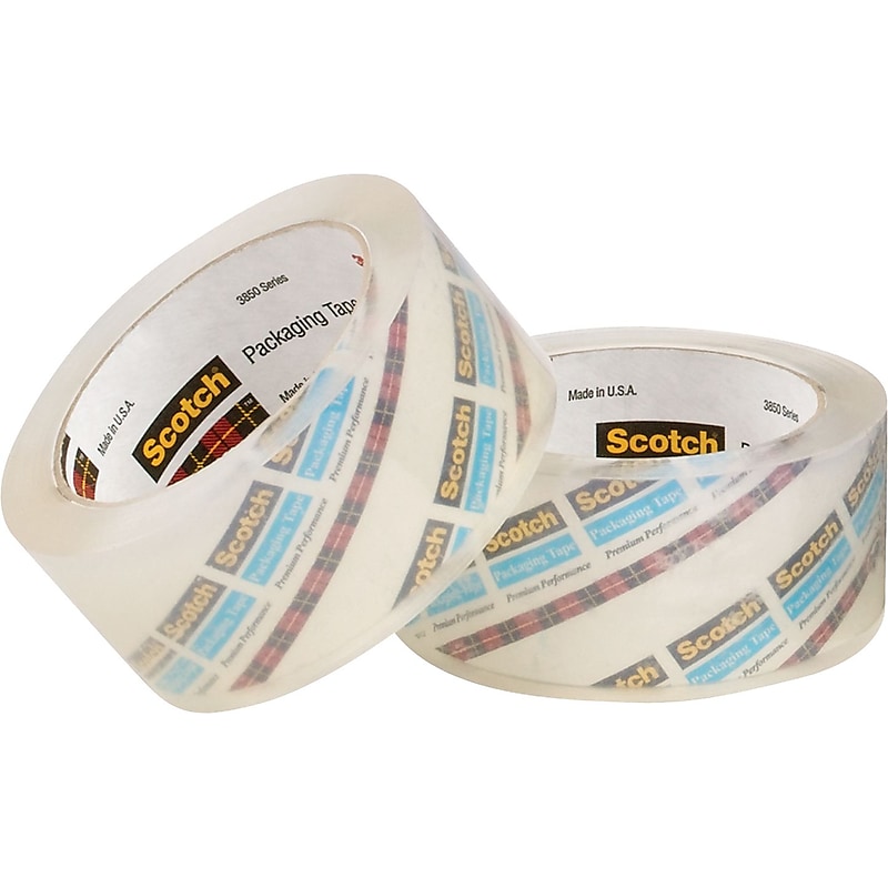 Scotch Packing Tape, 2" x 60 yds., Clear, 12/Carton (T9013850) image 1