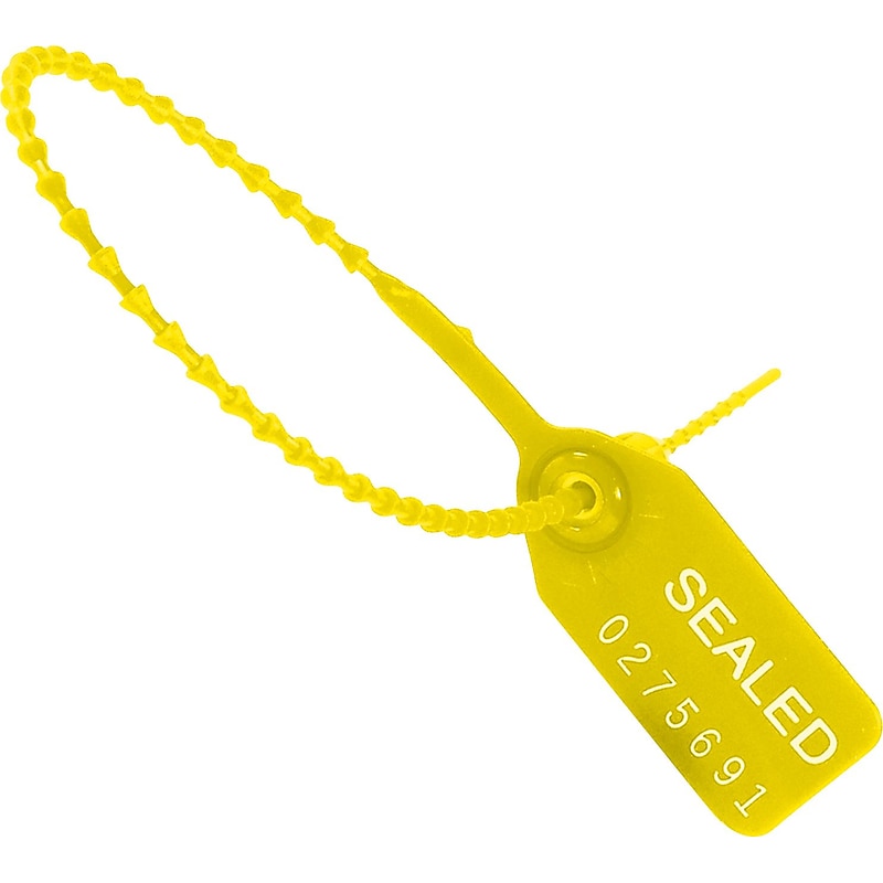 9" Plastic Pull-Tight Seal strap, Yellow(SE1001Y) image 1