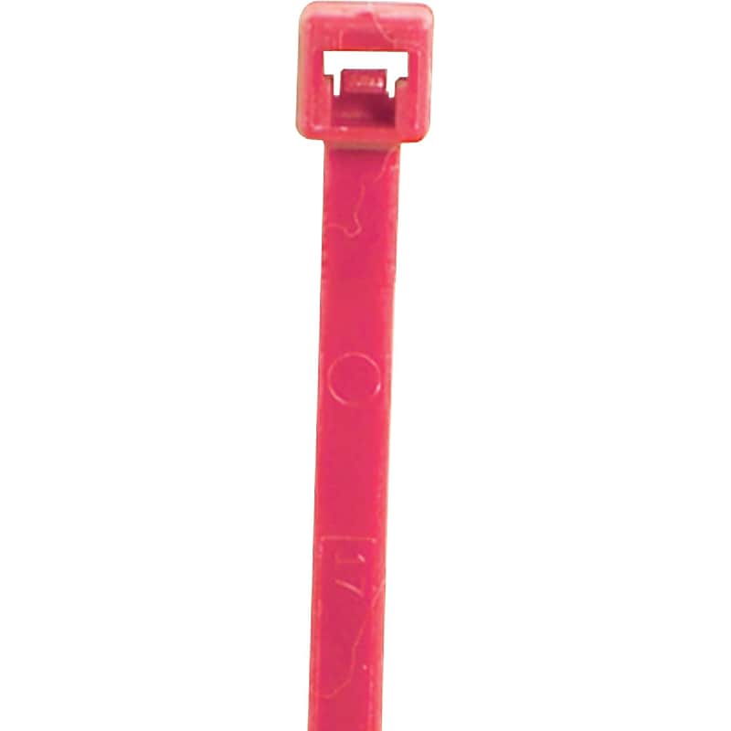 BOX Partners  40 lbs. Cable Tie, 5 1/2"(L),  Fluorescent Pink, 1000/Case image 1